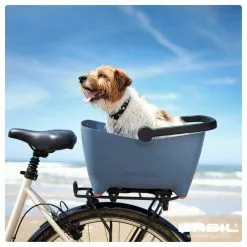 Basil Buddy Hundekurv 20 Basil Buddy Hundekurv -Elcykel Butik basil buddy bicycle dog basket bleu 9