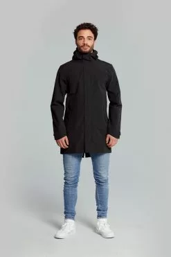 Basil Mosse Cykel Regnjakke (Herre) -Elcykel Butik basil mosse bicycle rain parka men black 5