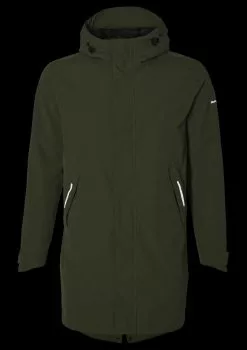 Basil Mosse Cykel Regnjakke (Herre) -Elcykel Butik basil mosse bicycle rain parka men green 3