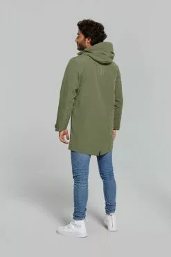 Basil Mosse Cykel Regnjakke (Herre) -Elcykel Butik basil mosse bicycle rain parka men green 6