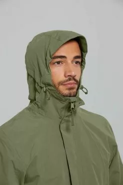 Basil Mosse Cykel Regnjakke (Herre) -Elcykel Butik basil mosse bicycle rain parka men green 7