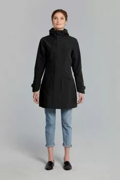 Basil Mosse Cykel Regnjakke (Dame) 36 Basil Mosse Cykel Regnjakke (Dame) -Elcykel Butik basil mosse bicycle rain parka women black 5