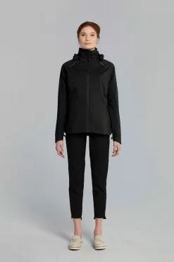 Basil Skane Cykel Regnjakke (Dame) -Elcykel Butik basil skane bicycle rain jacket women black 5