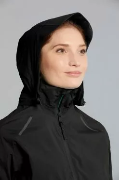 Basil Skane Cykel Regnjakke (Dame) -Elcykel Butik basil skane bicycle rain jacket women black 7