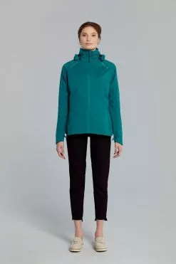 Basil Skane Cykel Regnjakke (Dame) -Elcykel Butik basil skane bicycle rain jacket women green 6