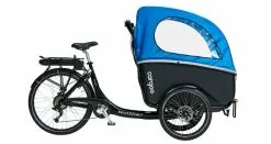 Winther Cargoo El Ladcykel (Alfine / Centermotor) -Elcykel Butik winther e cargoo black blue side 1